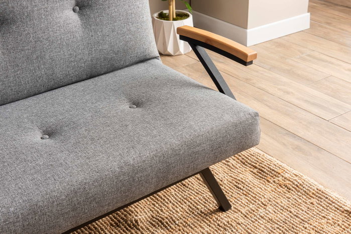 Atelier Del Sofa Zven - Sofá-Cama de 3 Plazas Gris Claro Atelier Del Sofa Zven - Sofá-Cama de 3 Plazas Gris Claro